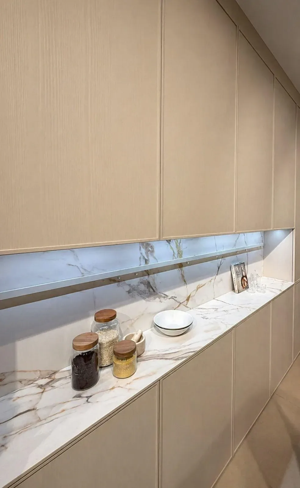 Cuisine en Calacatta Crystal mat