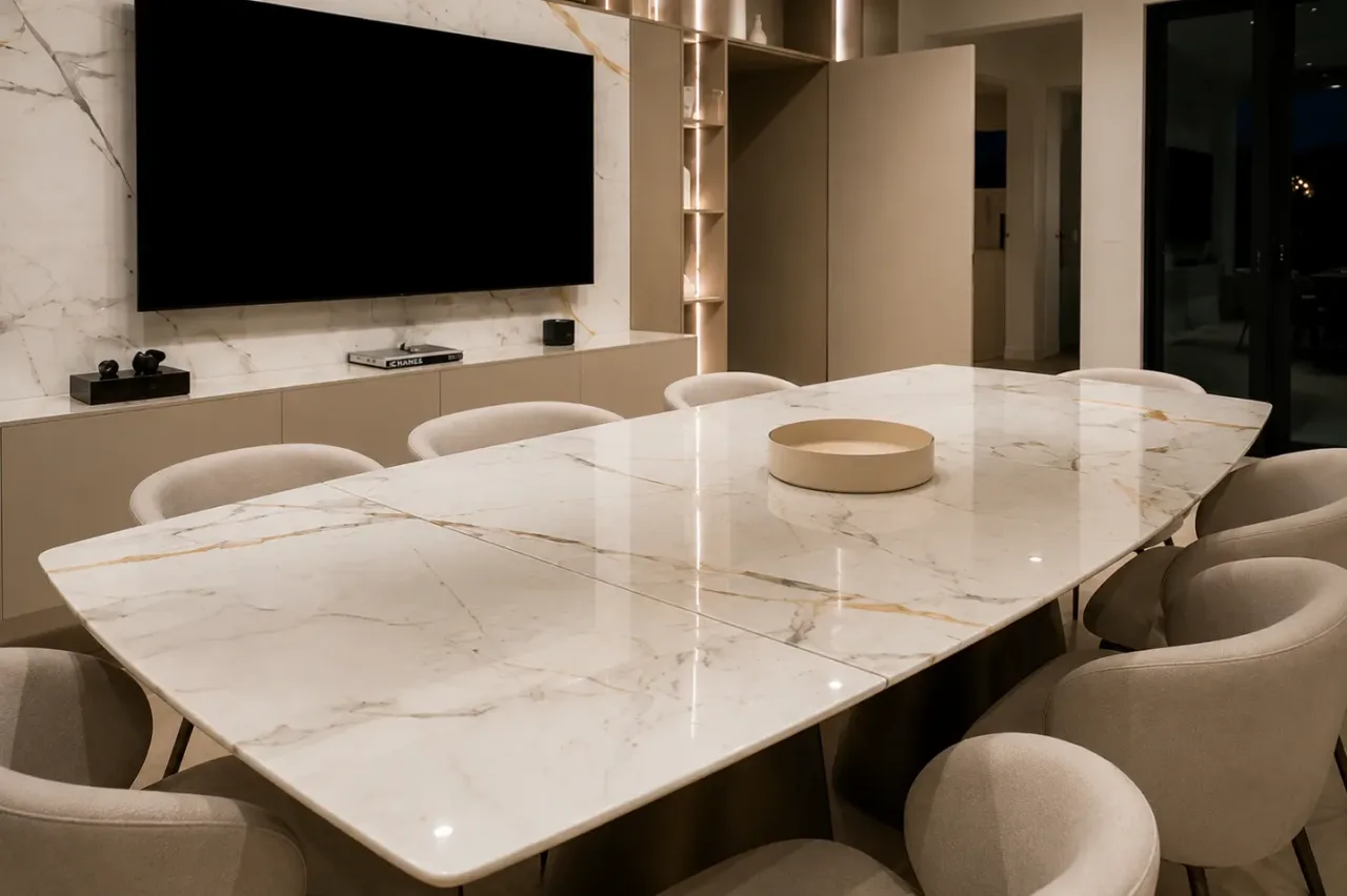 Table en Calacatta Crystal — photo 2