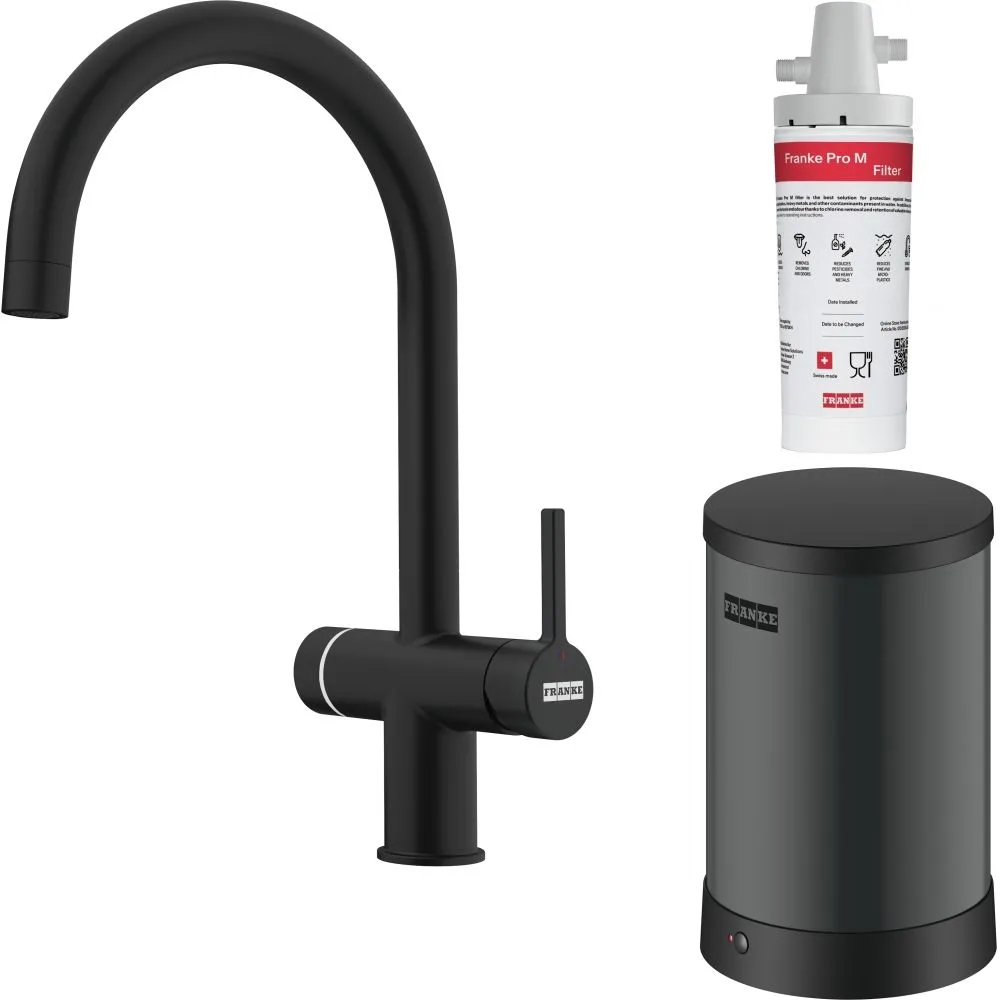 MITIGEUR FILTRANT MARIS HUB EAU BOUILLANTE NOIR MAT